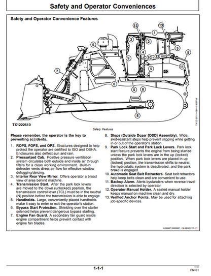 950K Crawler Dozer Operator Manual OMT369304X19 PDF