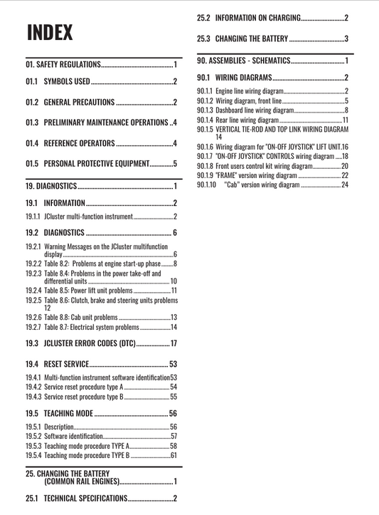 Antonio Carraro Tractor ERGIT S TRX7800S Diagnostic Workshop Manual 47307313 EN 