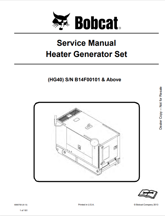 BOBCAT FRST CTTR FRC150ST, FRST CTTR FRC150HT, FRST CTTR FRC200HT FORESTRY CUTTER SERVICE MANUAL 7308792 PDF