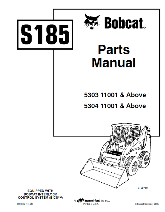 Bobcat S185 Parts Manual PDF