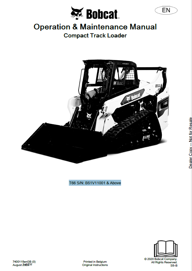Bobcat_T66_Compact_Track_Loader_Operation_and_Maintenance_Manual