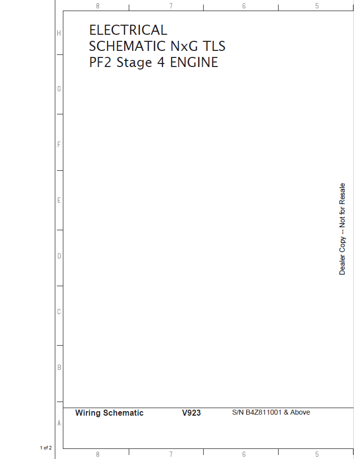 Bobcat V923 Schematic Hydraulic Manual PDF