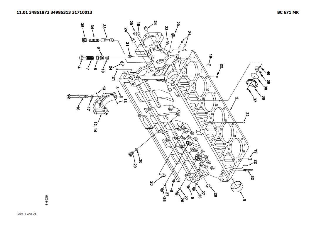 Bomag BC 671 RS Refuse Compactor Parts Catalogue Manual 00816305 - PDF File Download
