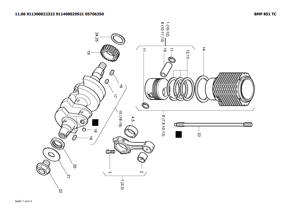 Bomag BMP 851 Trench Compactor Parts Catalogue Manual - PDF File Download
