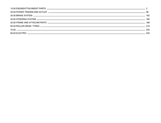 Bomag BW 122 PD Single Drum Vibratory Roller Parts Catalogue Manual 00810045 - PDF File Download