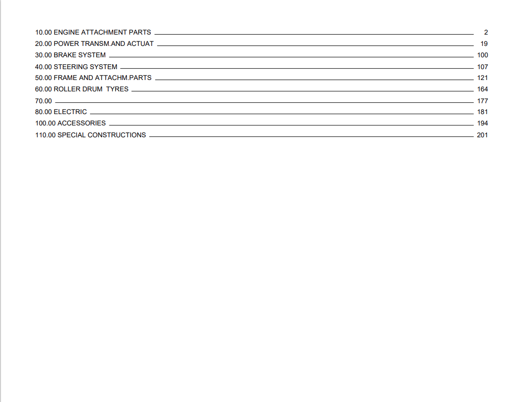 Bomag BW 172 PD Single Drum Vibratory Roller Parts Catalogue Manual 00810128 - PDF File Download