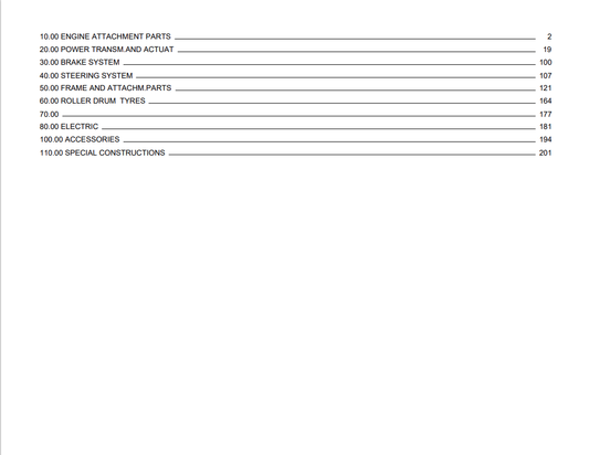 Bomag BW 172 PD Single Drum Vibratory Roller Parts Catalogue Manual 00810128 - PDF File Download