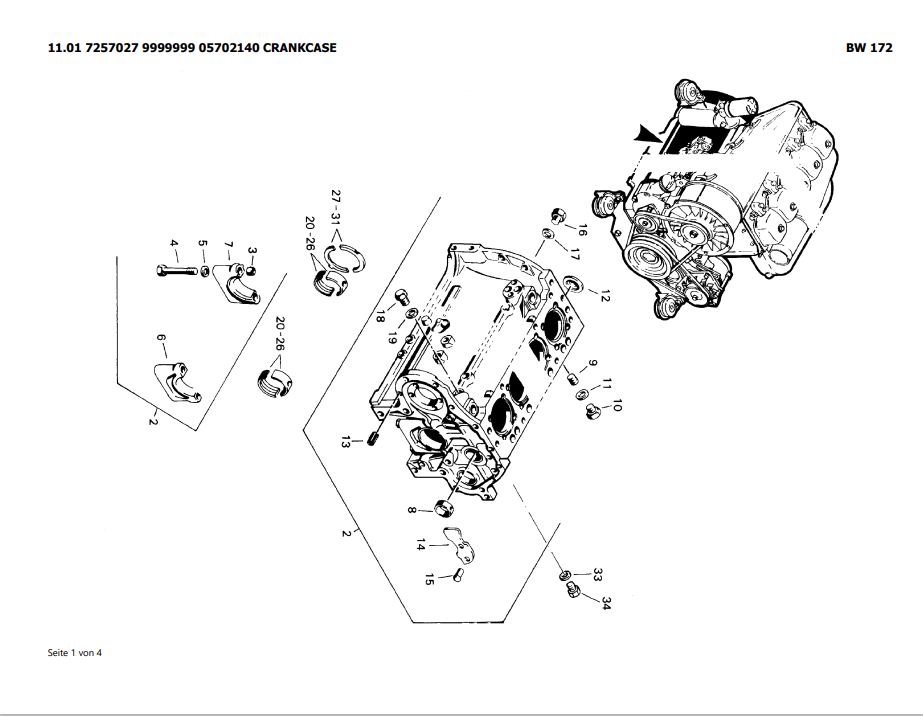 Bomag BW 172 Single Drum Vibratory Roller Parts Catalogue Manual - PDF File Download