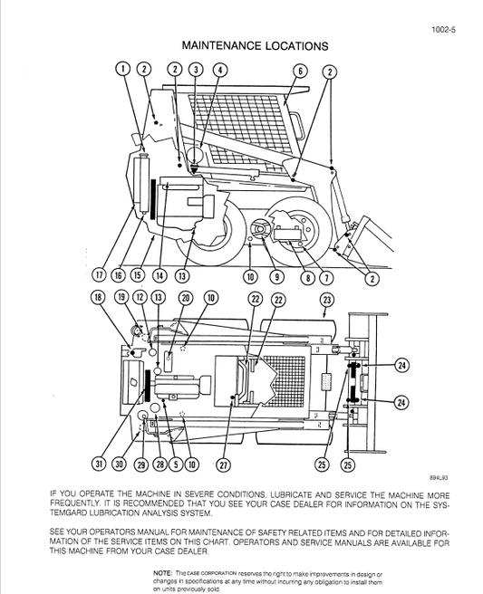 Case 1838 Uni Loader Service Manual 7-61690 PDF