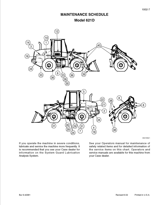 Case 621D Loader Service Manual 6-44625 PDF