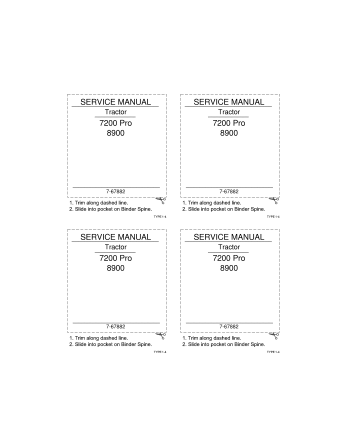 Case 7200 Pro and 8900 Series Tractor Service Repair Manual 7-67882