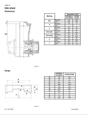 Case CX130 Crawler Excavator Service Manual 7-28143 PDF