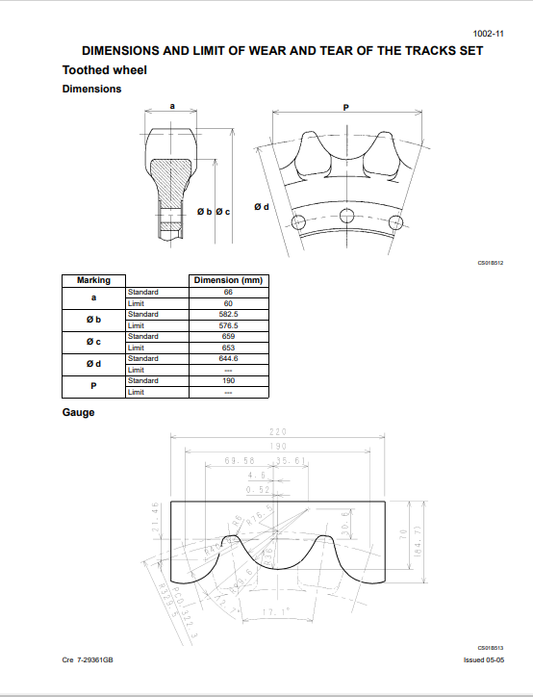 Case CX210, CX230, CX240 Crawler Excavator Service Repair Manual 9-93540GB PDF