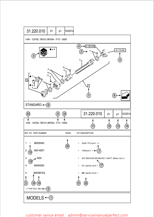 Case IH Magnum 310 TIER 4B PST Tractor Parts Catalogue Manual PDF