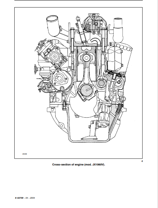 Case JX1060V, JX1070V, JX1075V, JX1070N, JX1075N Tractor Service Manual 6-62730 PDF
