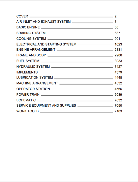 Caterpillar Cat 12H NA Motor Grader Service and Repair Manual PDF | S/N 4XM