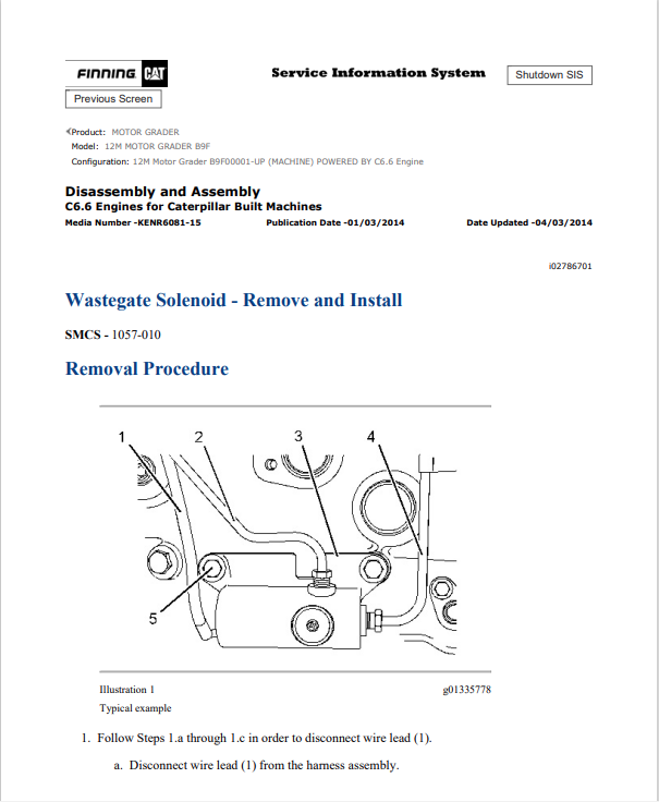 Caterpillar Cat 12M Motor Grader Service and Repair Manual PDF | S/N B9F