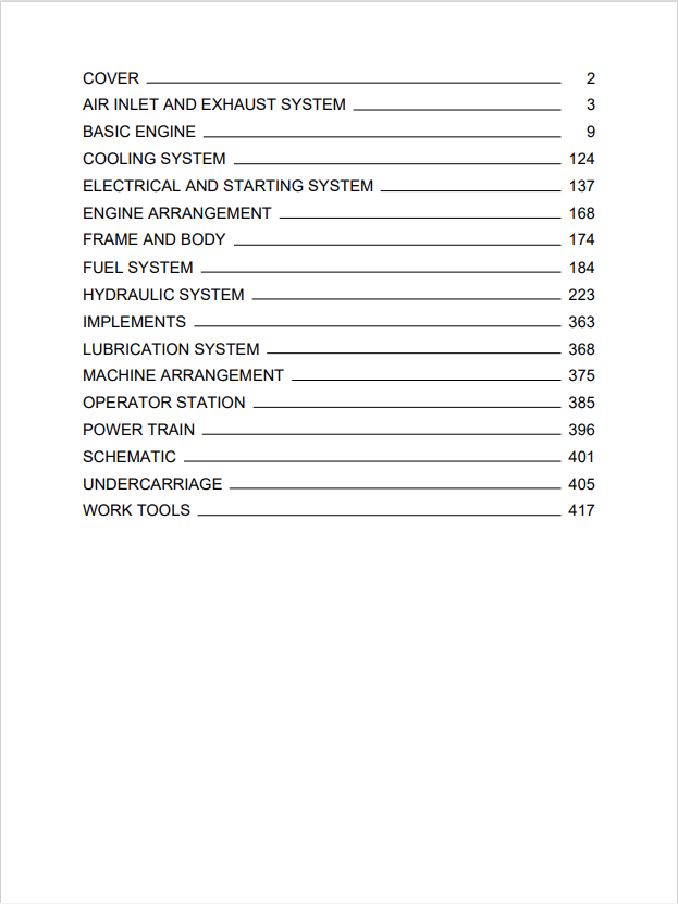 Caterpillar Cat 300.9D Mini HYD Excavator Service and Repair Manual PDF | S/N LJM