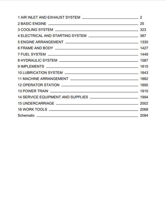 Caterpillar Cat 3003 Engine-machine Service And Repair Manual PDF | S/N 5DW