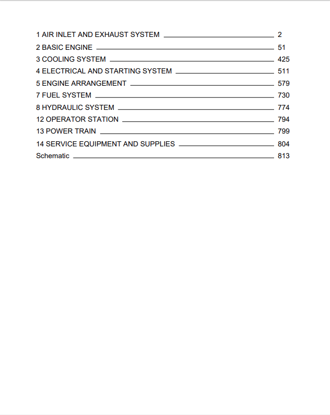 Caterpillar Cat 3054C Engine - Machine Service And Repair Manual PDF | S/N CRX