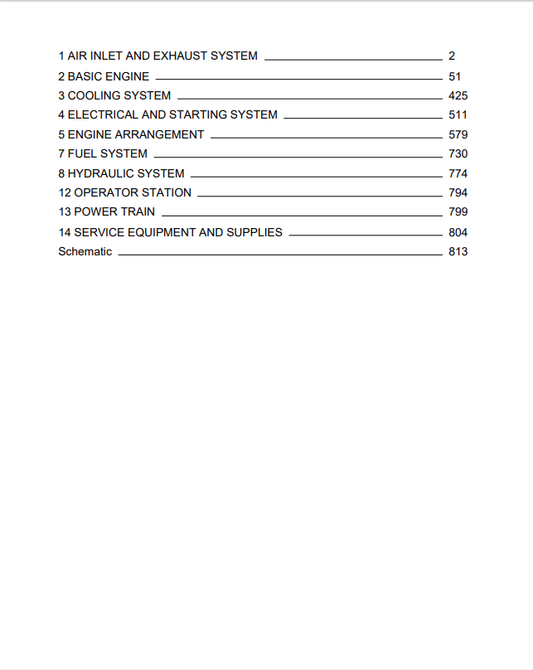 Caterpillar Cat 3054C Engine - Machine Service And Repair Manual PDF | S/N CRX