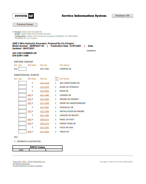 Caterpillar Cat 306E2 Mini HYD Excavator Service and Repair Manual PDF | S/N E2W