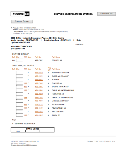 Caterpillar Cat 306E2 Mini HYD Excavator Service and Repair Manual PDF | S/N E2W