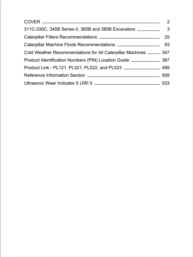 Caterpillar Cat 312C Excavator Operation and Maintenance Manual PDF | S/N CAE