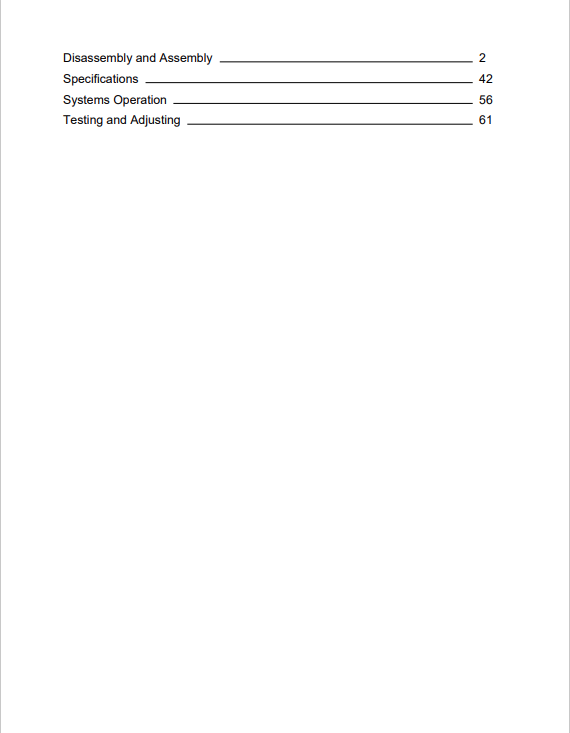 Caterpillar Cat 315C, 315C L Excavator Service and Repair Manual PDF | S/N CFT00001