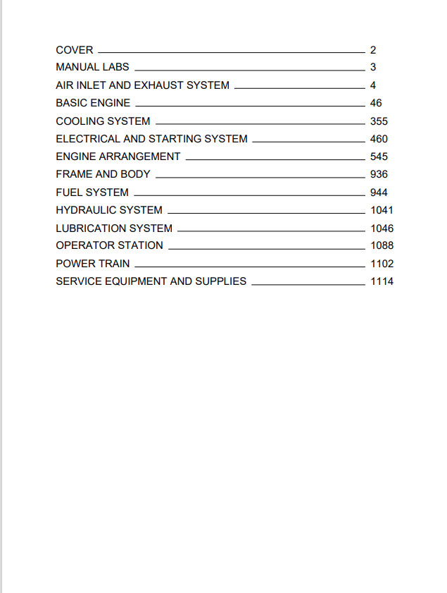 Caterpillar Cat 3176 Engine-machine Service And Repair Manual PDF | S/N 43Z