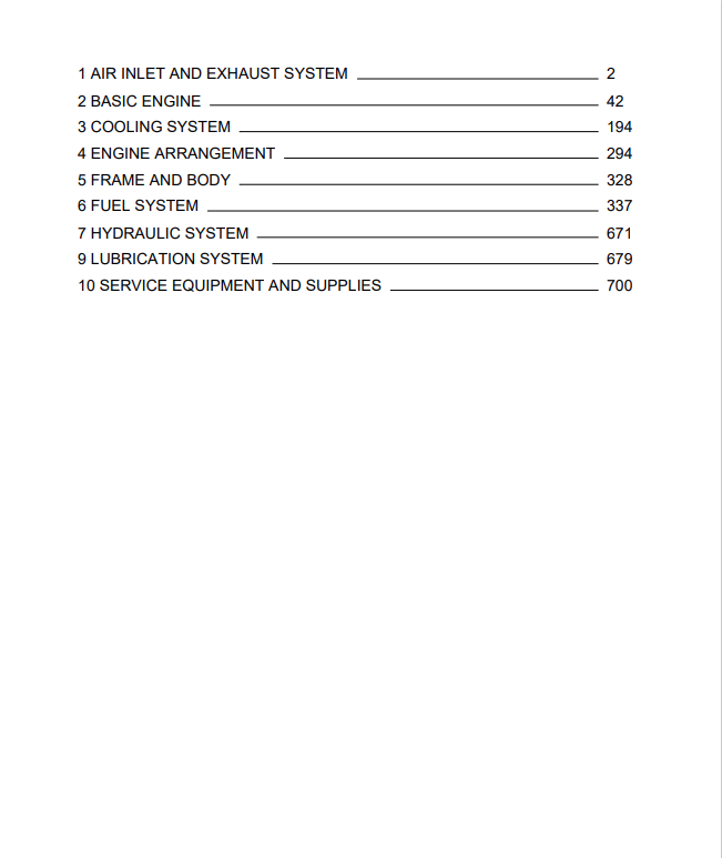 Caterpillar Cat 3204 Engine-Machine Service and Repair Manual PDF | S/N 45V