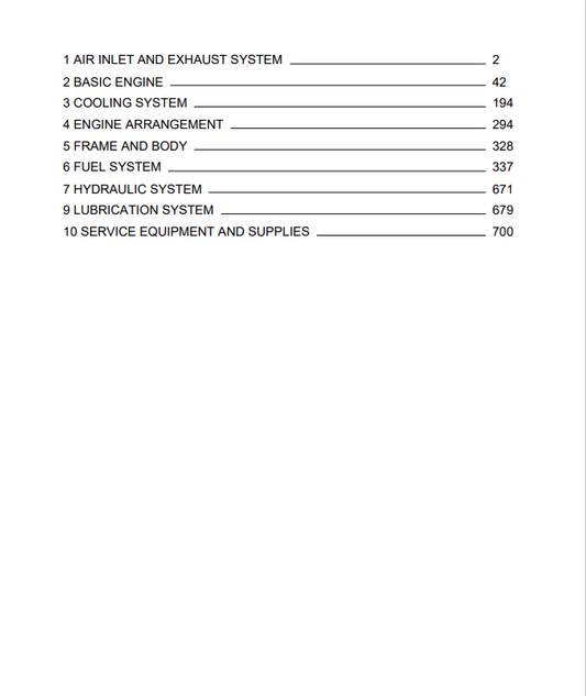 Caterpillar Cat 3204 Engine-Machine Service and Repair Manual PDF | S/N 45V
