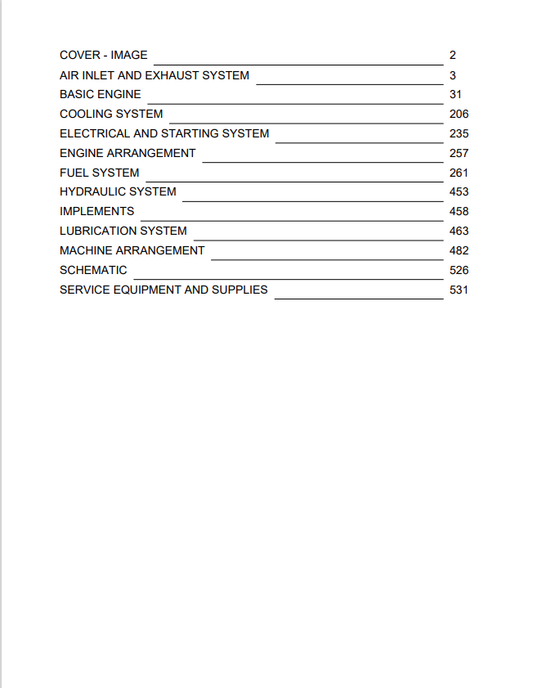 Caterpillar Cat 3204 Engine Machine Service and Repair Manual PDF | S/N 7YJ