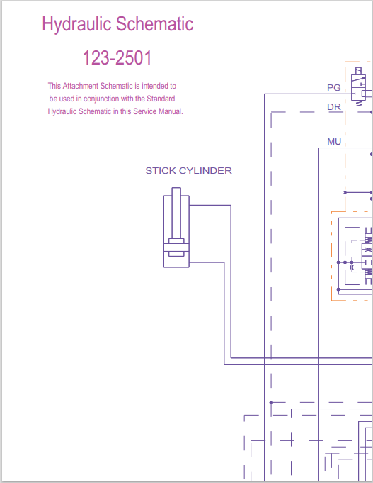 Caterpillar Cat 320B U Excavator Electrical And Hydraulic Schematic Manual PDF | S/N 8GZ