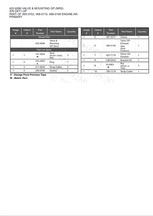 Caterpillar Cat 323F L Excavator Parts Catalogue Manual PDF | S/N YEJ