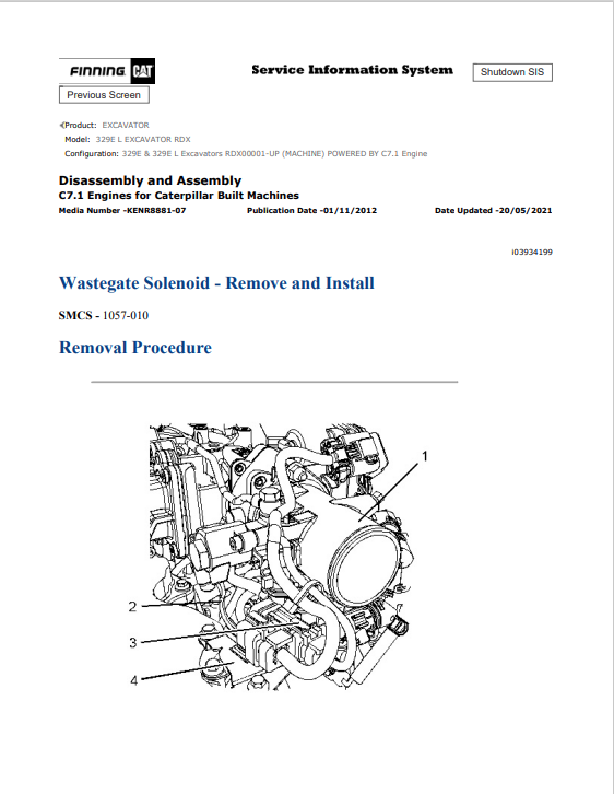 Caterpillar Cat 329E L Excavator Service and Repair Manual PDF | S/N RDX