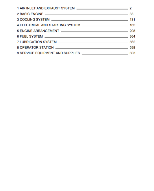 Caterpillar Cat 3304 Engine-Machine Service and Repair Manual PDF | S/N 09Z