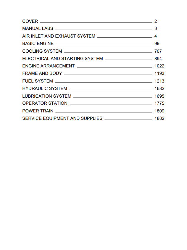 Caterpillar Cat  3412E Engine - Machine Service and Repair Manual PDF | S/N 80M