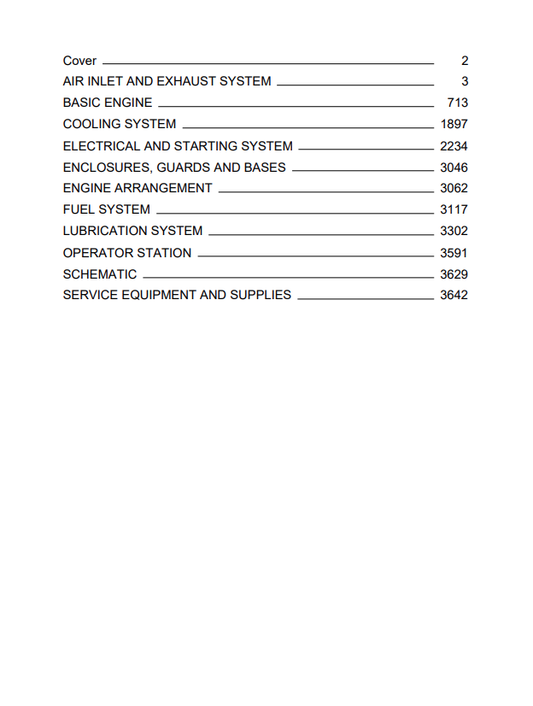 Caterpillar Cat 3512C Generator Set Service and Repair Manual PDF | S/N LLT