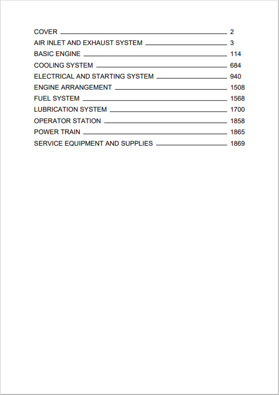 Caterpillar Cat 3516B Engine-machine Service and Repair Manual PDF | S/N 7TR
