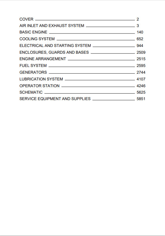 Caterpillar Cat 3516B Gen Set Engine Service and Repair Manual PDF | S/N 7RN