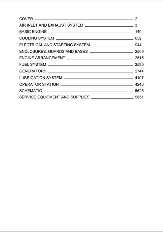 Caterpillar Cat 3516B Gen Set Engine Service and Repair Manual PDF | S/N 7RN