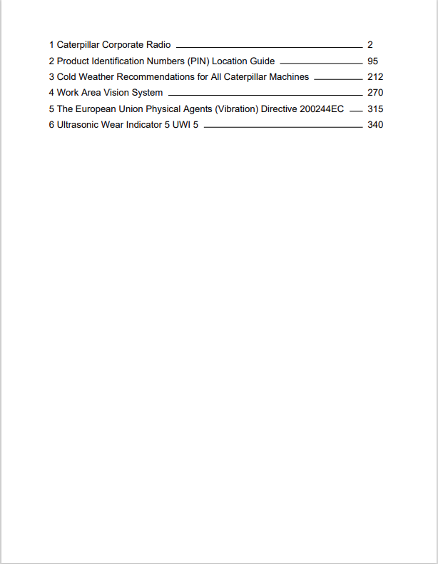 Caterpillar Cat 390D L Mobile HYD Power Unit Operation and Maintenance Manual PDF | S/N M1M