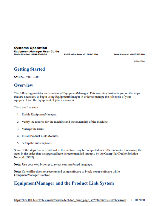Caterpillar Cat 428 Backhoe Loader Service and Repair Manual PDF | S/N 6TC