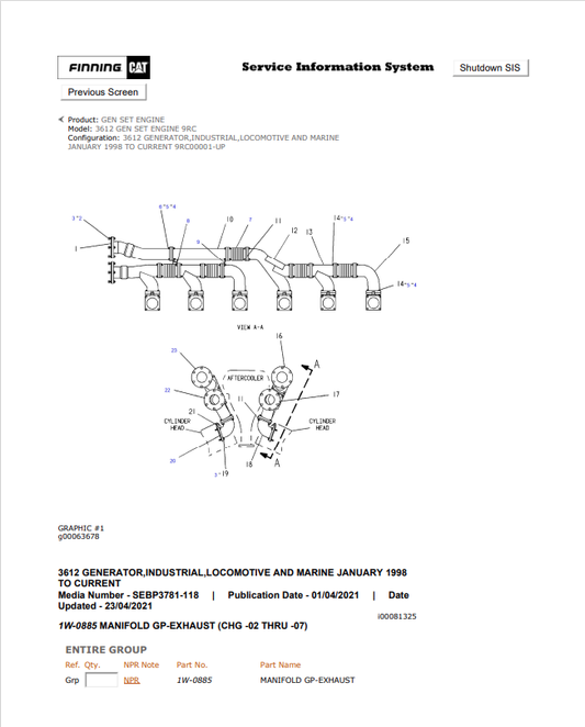 Caterpillar Cat 432D Backhoe Loader Parts Catalogue Manual PDF | S/N 9RC