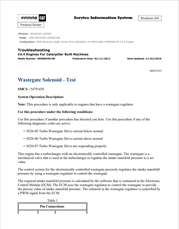 Caterpillar Cat 450E Backhoe Loader Service and Repair Manual PDF | S/N EBL