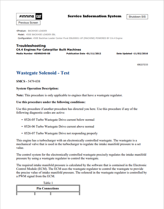 Caterpillar Cat 450E Backhoe Loader Service and Repair Manual PDF | S/N EBL