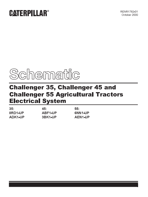 Caterpillar Cat 55 Challenger Schematic Manual PDF | S/N 6NN

