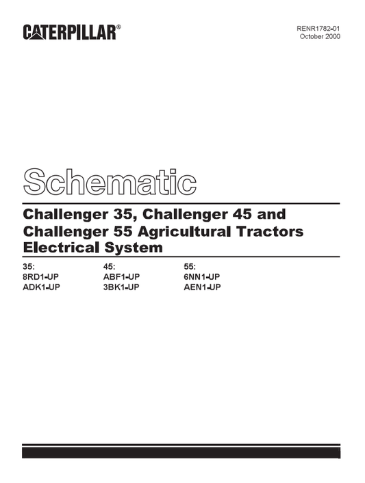 Caterpillar Cat 55 Challenger Schematic Manual PDF | S/N 6NN
