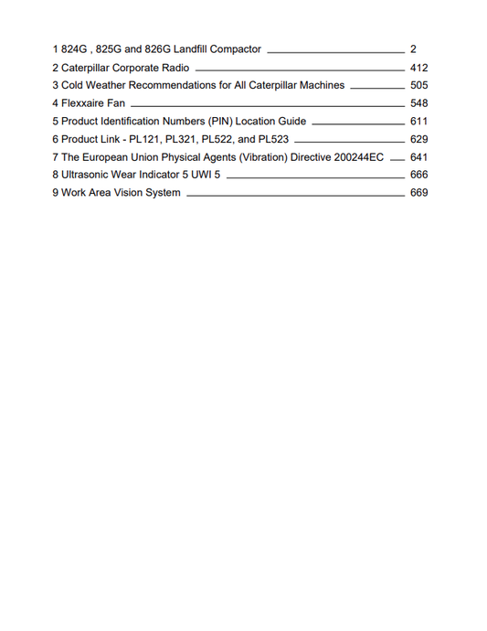 Caterpillar Cat 613C Wheel Tractor Operation and Maintenance Manual PDF | S/N 7LN